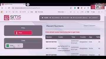 Grab app verification by using smspincode