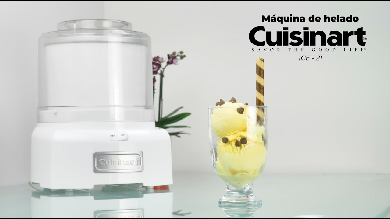 Maquina Automática De Helado Blanca Cuisinart Ice-21 🍨❤️ 