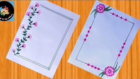 Beautiful Border Design for Project || Assignment Front Page Design/ Project Work Design.