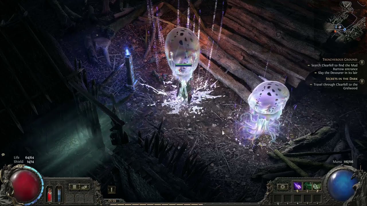 PoE 2: Opal Jellyfish Portal Effect