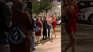 Crazy Russian Girl Night Walking Streets Midnight