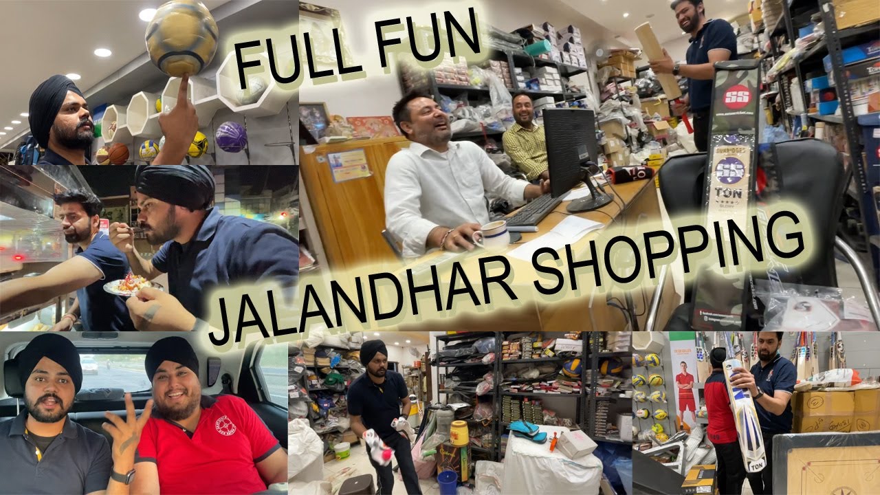 CRICKET KIT SHOPPING | JALANDHAR SPORTS | EXPENSIVE BAT | VLOGS MANI MUNDAY | PART 2