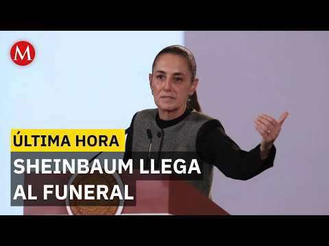 Claudia Sheinbaum asiste al funeral de Cuauhtémoc Cárdenas