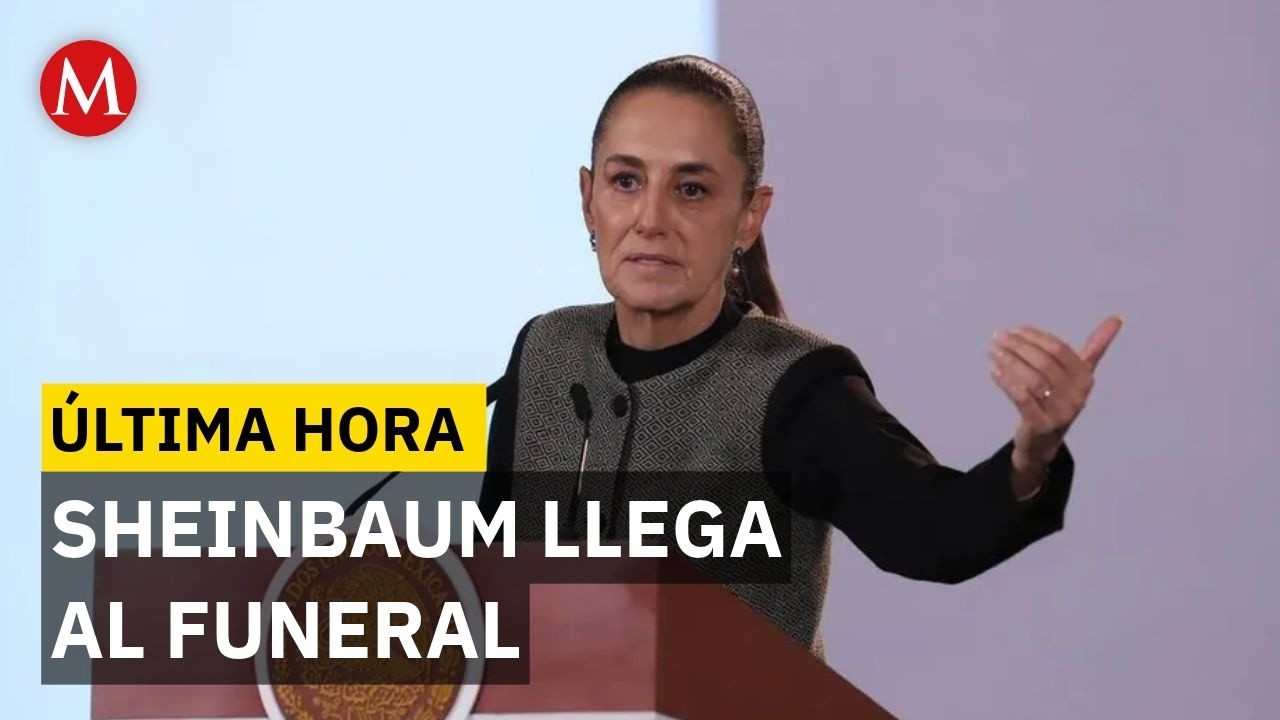 Claudia Sheinbaum asiste al funeral de Cuauhtémoc Cárdenas