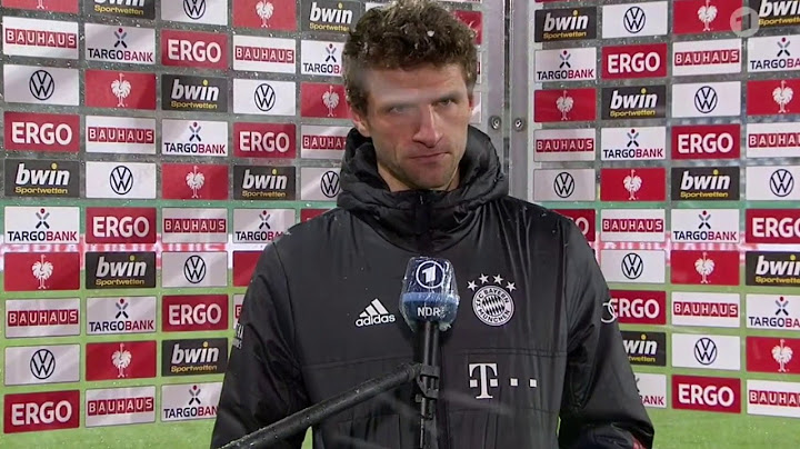 Holstein Kiel - FC Bayern München Interview (Thomas Müller rastet aus) DFB Pokal