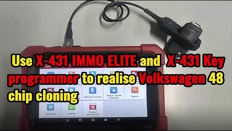 Launch X431 IMMO ELITE and X431 Key Programmer Clone Volkswagen POLO ID48 Chip- launchx431.fr