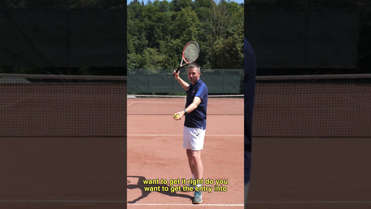 Use The SHADOW Of Your Tennis Serve To Improve Technique #shorts