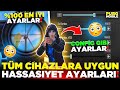 HER CİHAZA RAHAT BİR ŞEKİLDE OLAN HASSASİYET VE KONTROL AYARLARI |PUBG MOBİLE