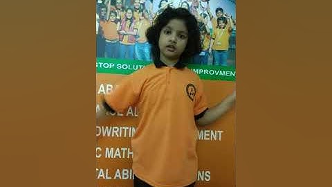 Addition Abacus Demo by Aadhya Gahoi Class 2 student immediately after Level 1 .