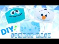 DIY:【夏用子供マスク】キャラクターも生地も涼しい立体マスクを作ってみました　フィルターポケット付きで安心　How to make summer mask for kids.