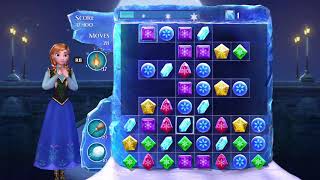 Frozen Free Fall: Snowball Fight Level 56 Walkthrough - No Power Ups