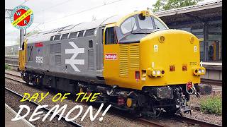 DAY OF THE DEMON! Large-logo 37 512 "Thornaby Demon" @ Nuneaton, 18/5/26 #diesel #loco