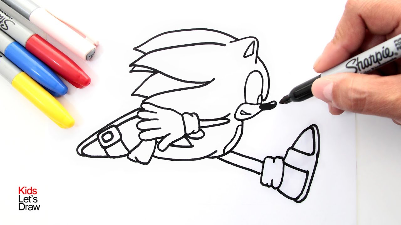 Cómo dibujar a SONIC CORRIENDO (paso a paso) | How to draw Sonic The  Hedgehog Running - thptnganamst.edu.vn