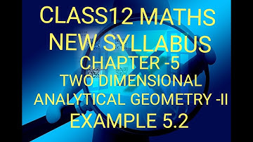 CLASS 12,MATHS,CHAPTER5,TWO DIMENSIONAL ANALYTICAL GEOMETRY II, EXAMPLE 5.2