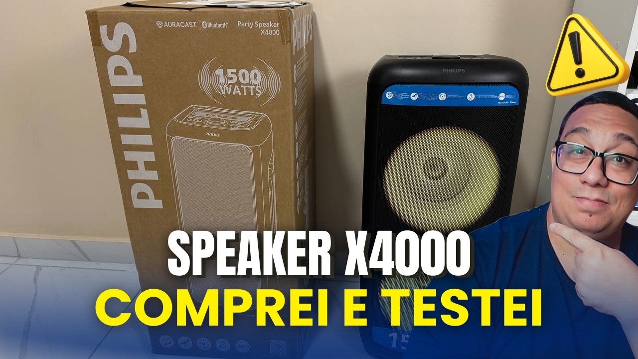 Caixa Philips Speaker X4000 comprei e testei - Veja se valo o valor