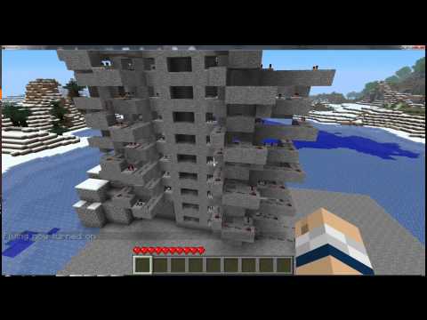 Working Elevator in Minecraft