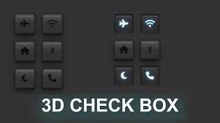 How to Create 3D Glowing Checkbox Buttons  |  @profmuhammadshafiq5429 ​