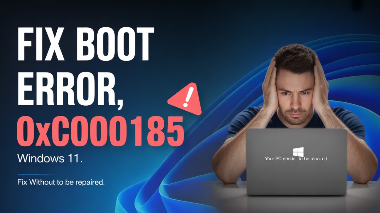 Fix Windows 11 Boot Error 0xC0000185 (BCD Error – Windows Won’t Start!)