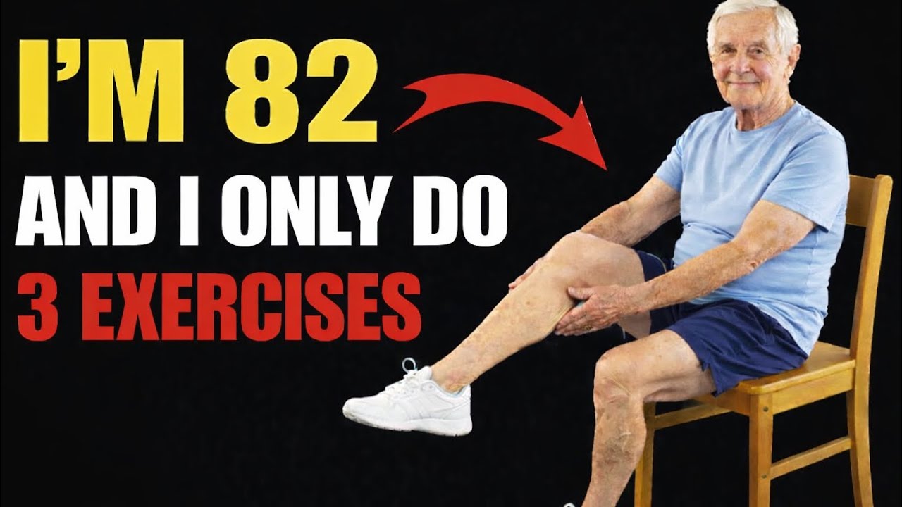 Over 60: 5 Chair Exercises That Rebuild Knee Strength and Balance in ...