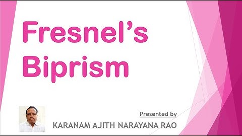 Lecture - 8 Fresnel