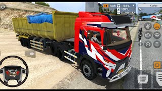 🚛Truck simulator Indonesia by Maleo 🐔 Kudis to Tegal ✅ Sand delivery🛣️ Offroad Gameplay screenshot 4