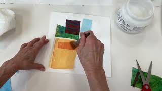 Stained Tissue Paper Collage