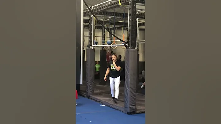 Nicky works on trapeze with the Daredevil Ninja