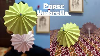 How to make a paper umbrella in easy way that open and close #papercraft #paperumbrella #best