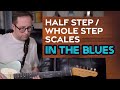 How to actually USE the half step whole step (diminished) scale in the blues - Guitar Lesson ML072