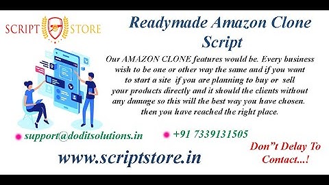 Readymade Amazon Clone Script | Ecommerce Clone Script | SCRIPTSTORE