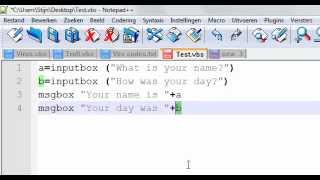 VBS Basics Tutorial | Showing some scripts