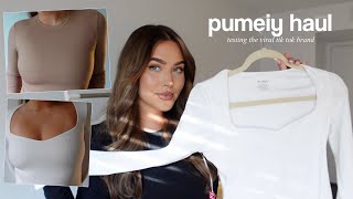 PUMIEY TRY ON HAUL | testing out the viral tiktok brand