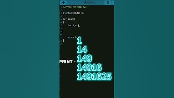 Print Pattern in C | c programming |23| #c #code #pattern #coding #problem