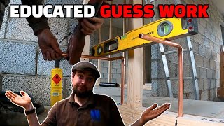 THE 1ST FIX GUESSING GAME | Plumbers day | New build project