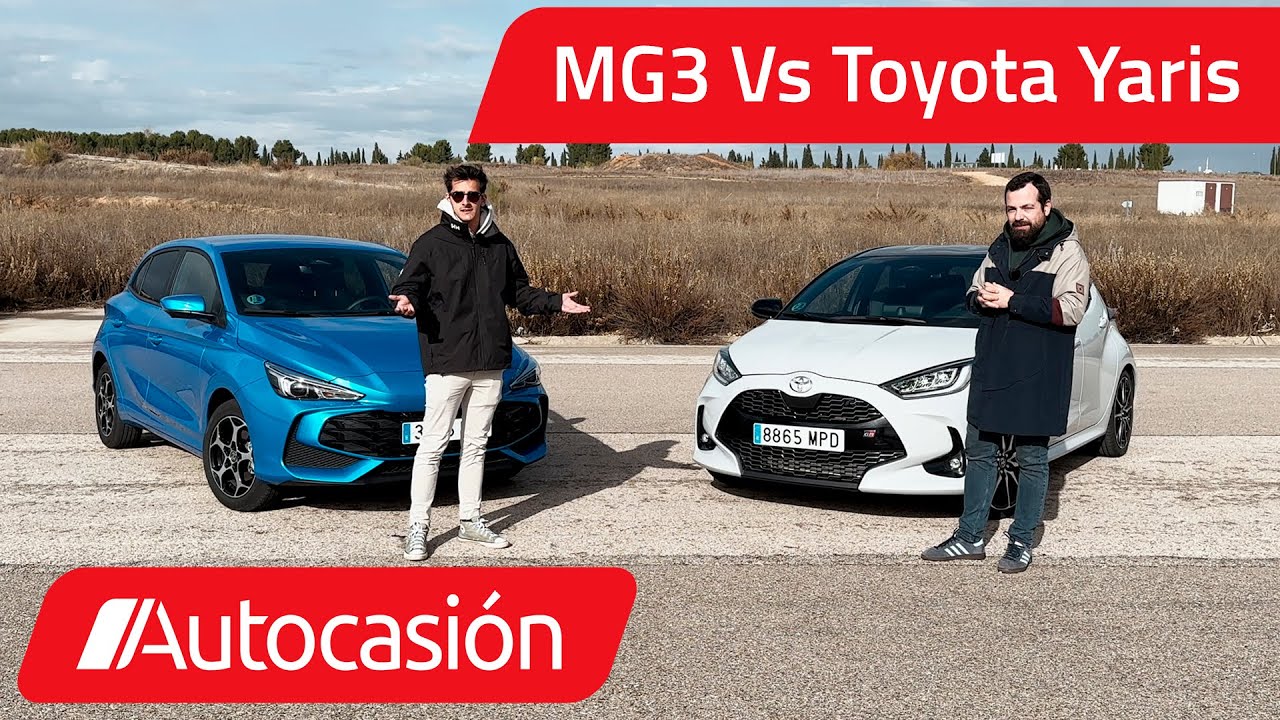 MG3 HYBRID vs. Toyota YARIS 130H ⚔️ COMPARATIVA HÍBRIDOS| / Review en ...