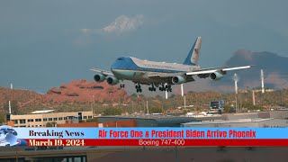 Watching Air Force One with President Biden Landing in Phoenix