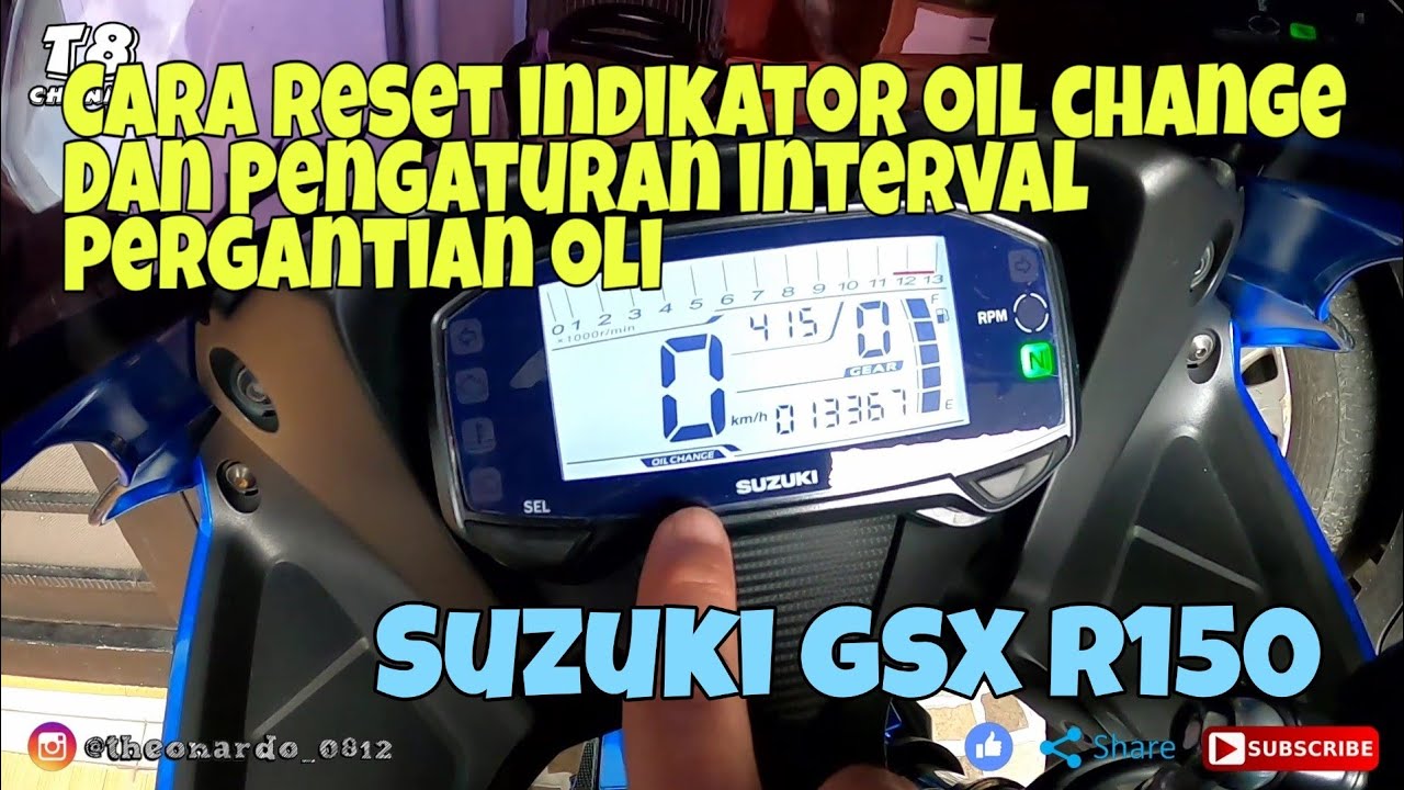 Сбросить oil change suzuki skywave