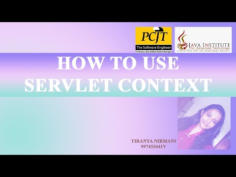 How to use Servlet Context