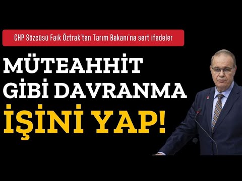 Öztrak'tan Tarım Bakanı'na çok sert ifadeler | Müteahhitliği bırak, bakanlık yap!