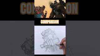 Skibidi Toilet 65 Drawing Titan Cameraman  Comparison   skibiditoilet howtodraw titancameraman