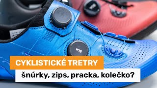 Cyklistické tretry - šnúrky, zips, pracka alebo kolečko?