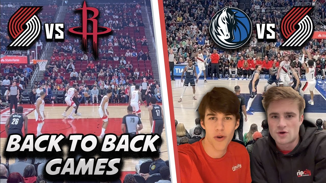 Going To 2 Trail Blazers Games In 24 Hours YouTube