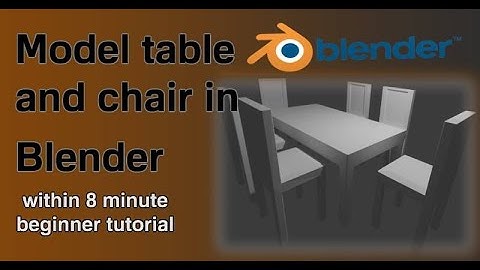 Model low poly table and chair in blender | Blender for beginners