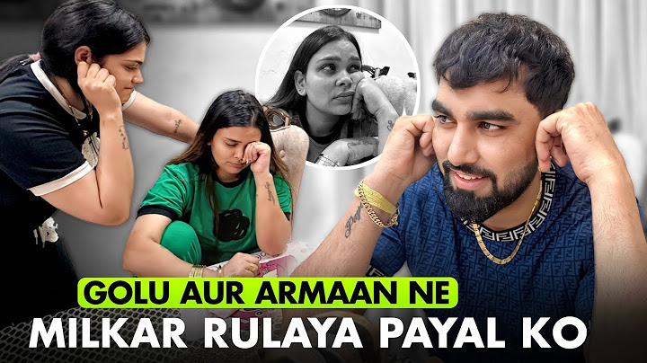 GOLU AUR ARMAAN NE MILKAR RULAYA PAYAL KO | Family Fitness