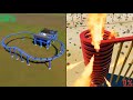 100% vs. 0% Survival Roller Coasters - Planet Coaster 2