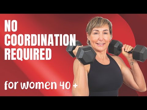 HIIT Workout Using the STEP and Dumbbells for Women Over 40