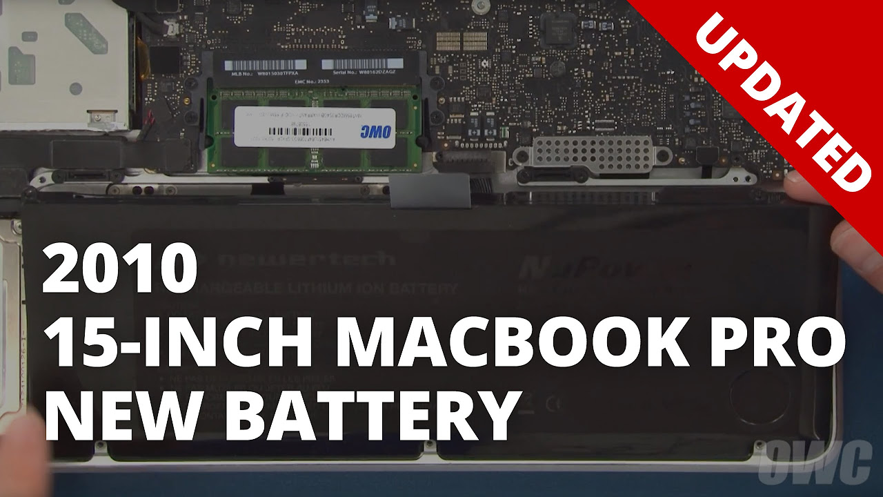 Update How to Upgrade/Replace the Battery in a 15-inch MacBook Pro (Mid 2010) MacBookPro6,2