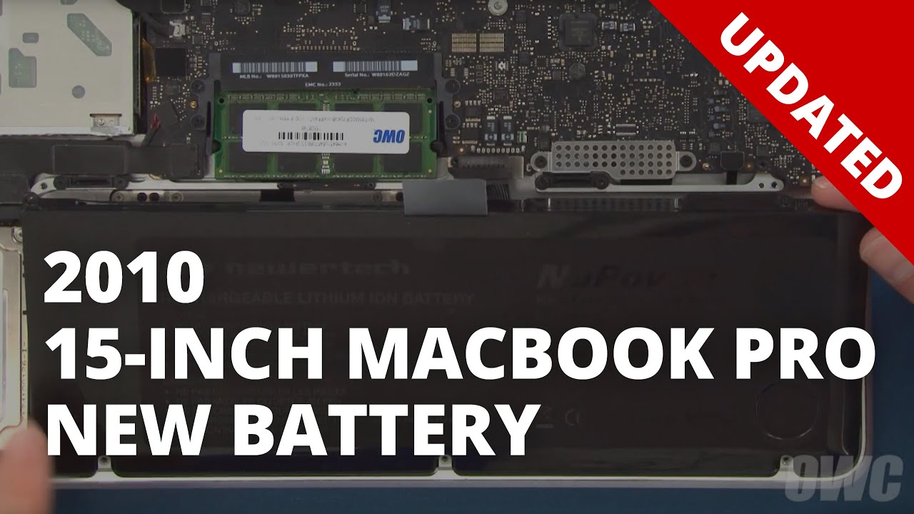 Kan beregnes suge civilisere How to Upgrade/Replace the Battery in a 15-inch MacBook Pro (Mid 2010)  MacBookPro6,2 - YouTube
