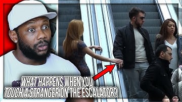 What happens when you touch a stranger on the escalator? REACTION!!!