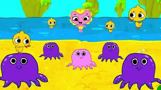 Раз-два-три — пой с нами, малыши! 🎶 Котики, вперёд! 🐱💙 Развивающие песенки для детей 2-5 лет